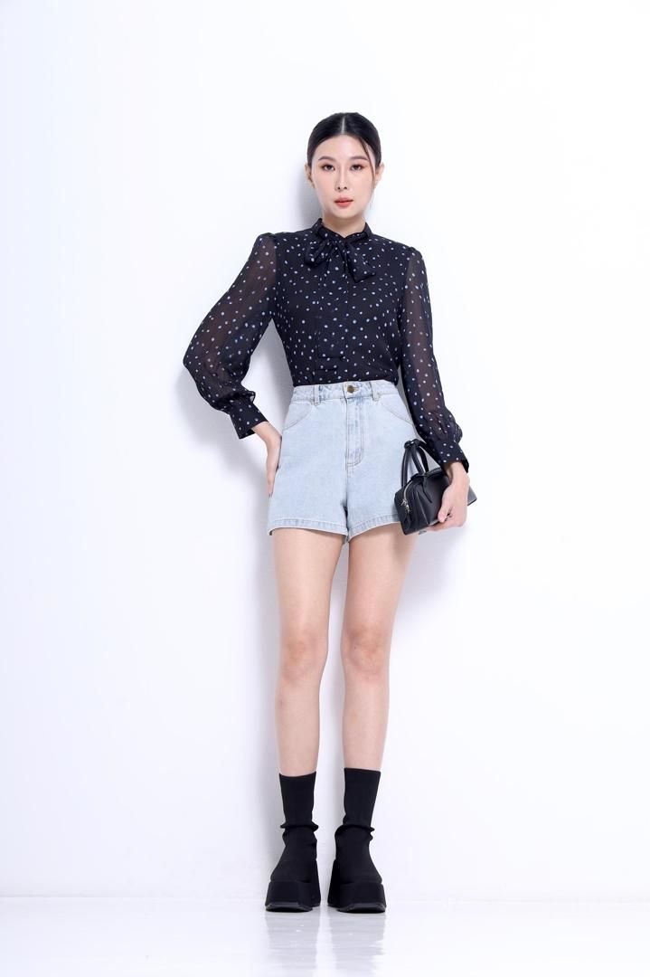 雪纺长袖上衣 2688