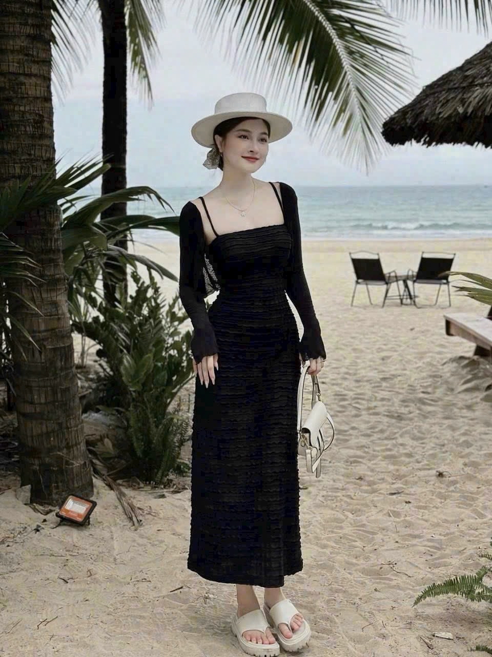 两件套连衣裙皱褶洋裝