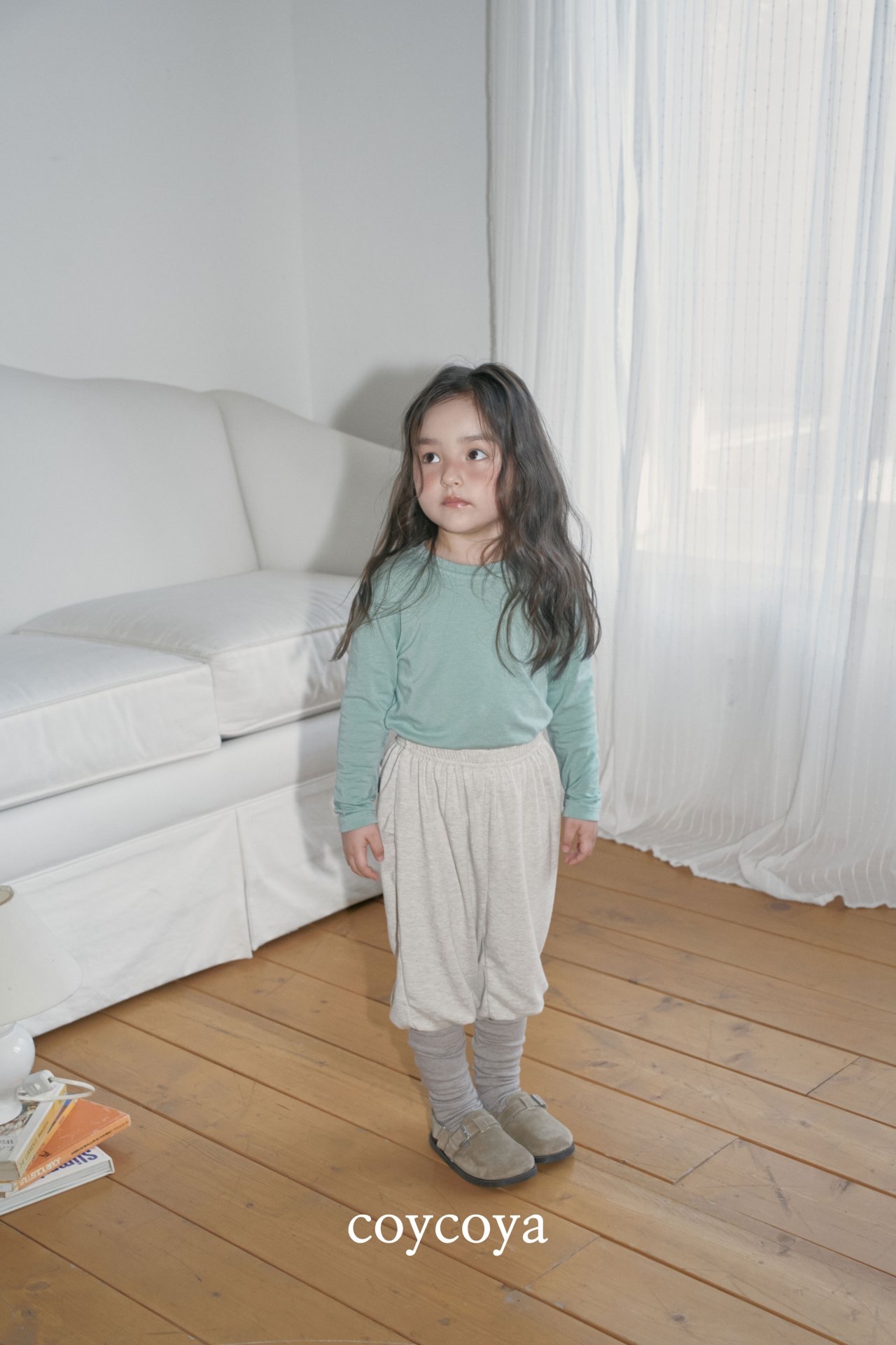 🌸預訂 韓國直送🌸🇰🇷COYCOYA兩色腳套寬鬆長褲