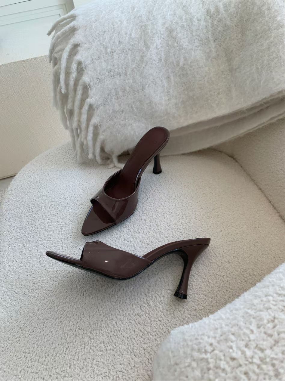 26SS/ LEATHER 8CM HEEL