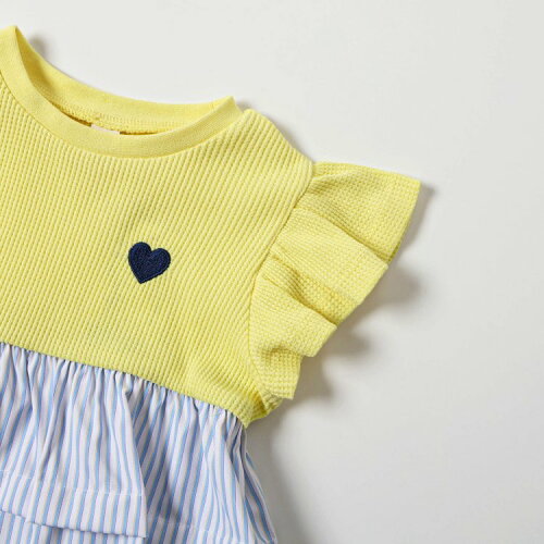 🆕【⭐訂購⭐】🇯🇵  日本直送🌀拼布分層 心心刺繡 荷葉袖 優雅 束腰上衣［5款選］🌀[ELCA-0296][260430]