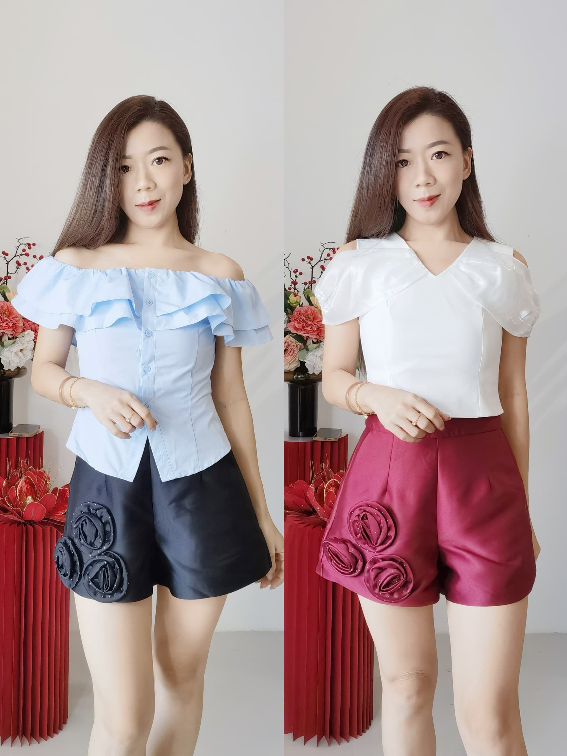 2764 HIGH PREMIUM 3D ROSE PANT 