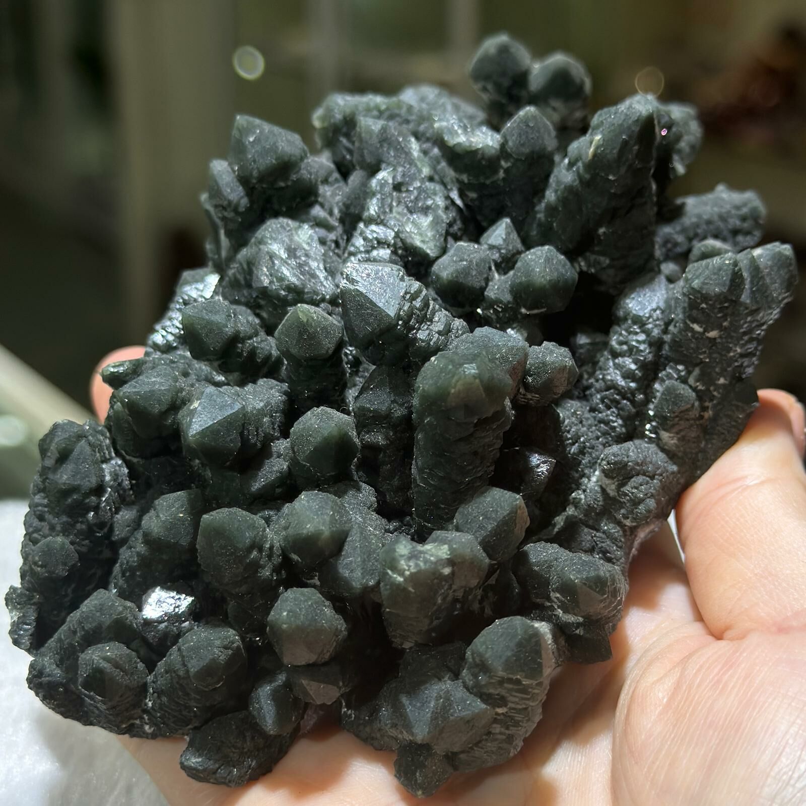 綠幽靈水晶簇 - 3