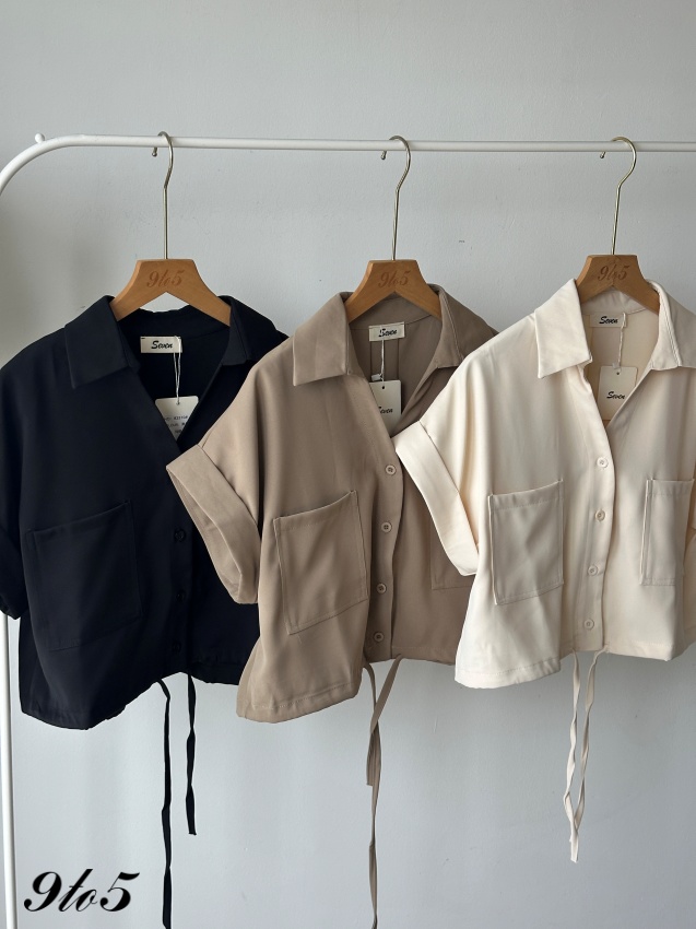 T4235 Short Sleeves Oversized Shirt