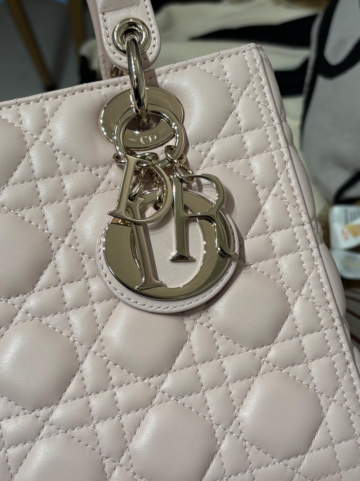全新Dior Lady Dior Pink Medium 100%Authentic, 全新✅收據✅證書 ✅dust bag✅Box