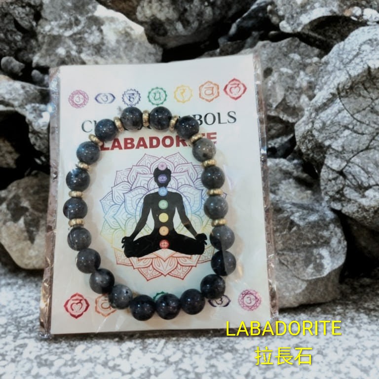 印度七輪水晶串珠手鏈 (8mm)