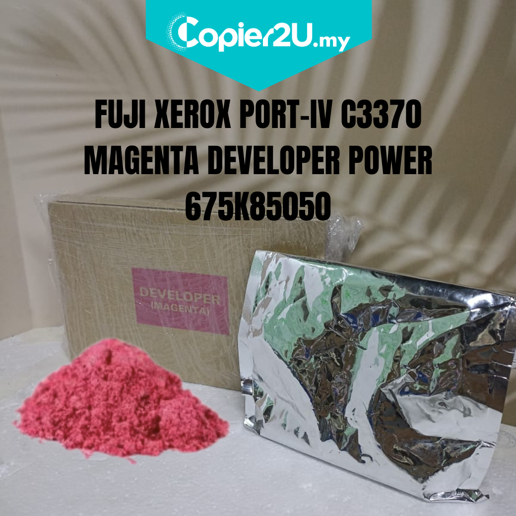 FUJI XEROX PORT-IV C3370 MAGENTA DEVELOPER POWDER 675K85050