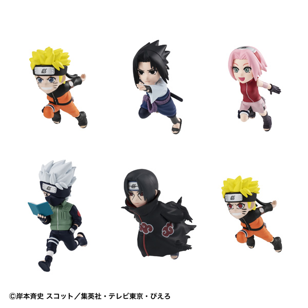 (預訂訂金 $100) (總價 $346) MegaHouse Tobimas Naruto Shippuden 火影忍者疾風傅 (原盒6盒) (行版)