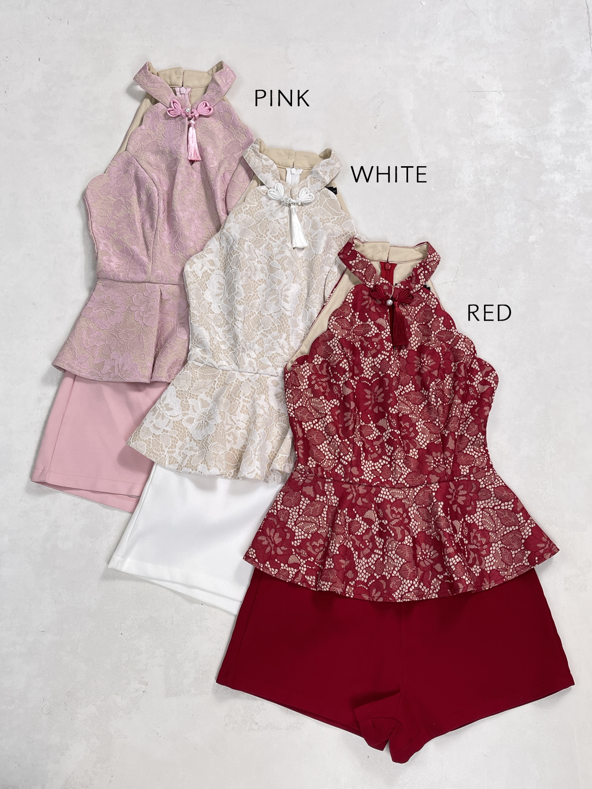 Pearl Tassel Grace Qipao Romper MC67