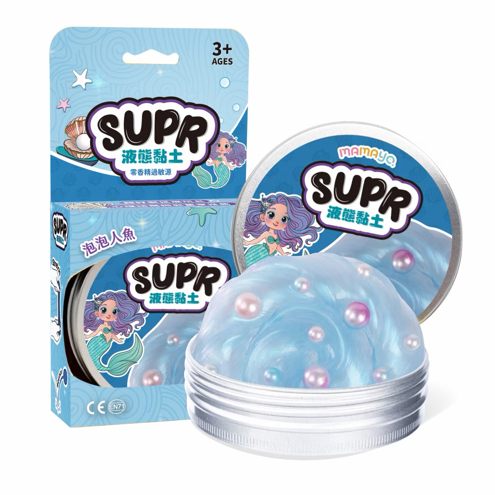 Mamayo磁力片-液態黏土-泡泡人魚(鐵盒款)