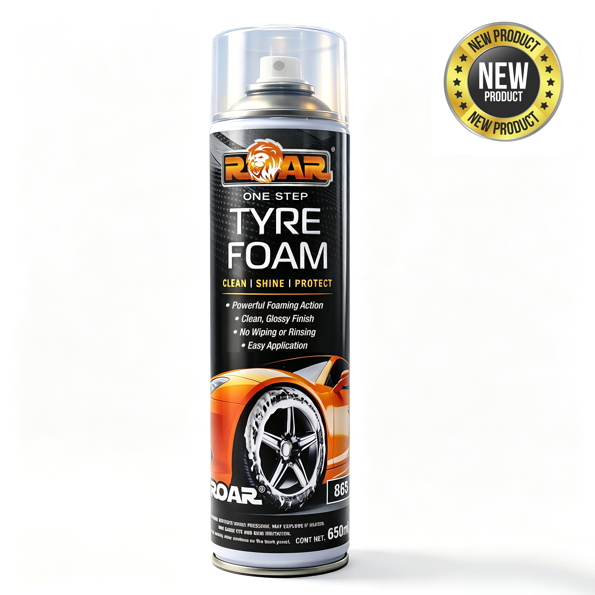 ROAR 車胎清潔亮光泡沫 650ml