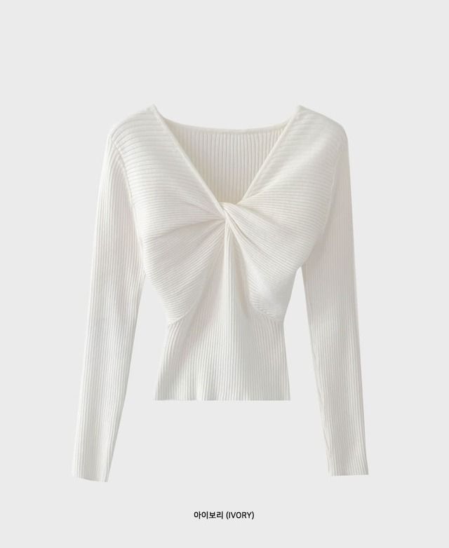 【上班/休閒】溫柔扭結直紋上衣