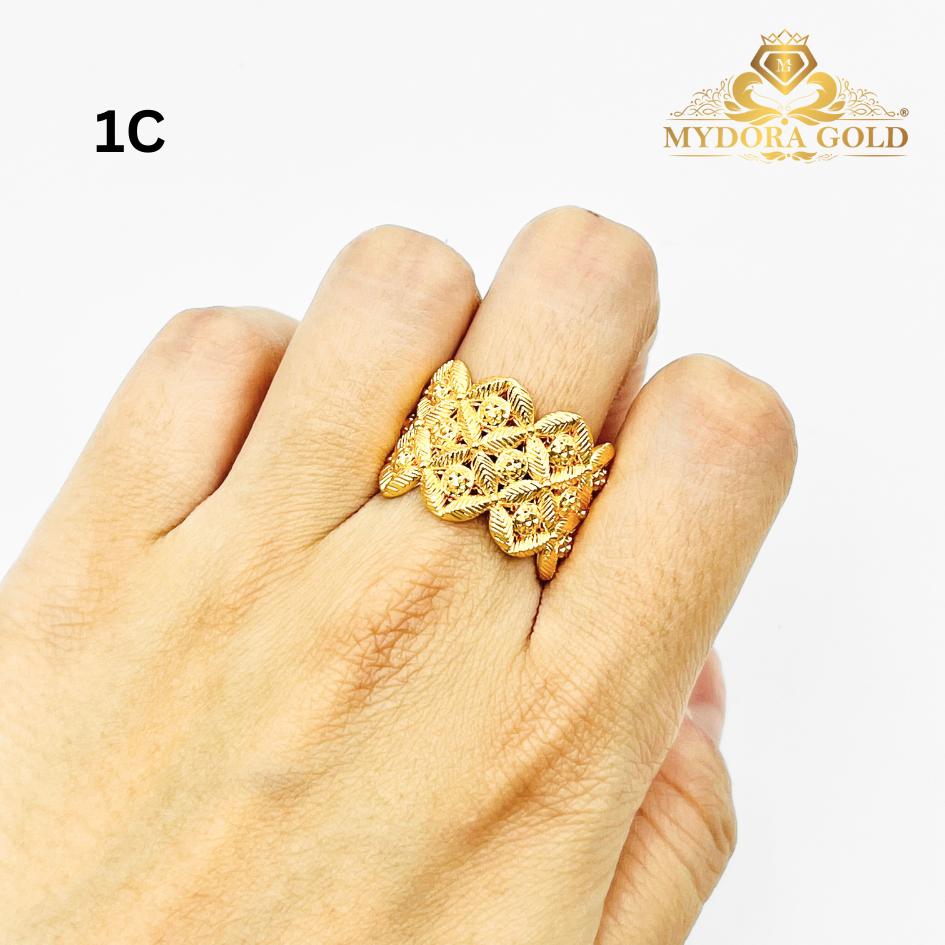 MYDORA Cincin Luxe Bunga Colek (5G) l EMAS 916/22K
