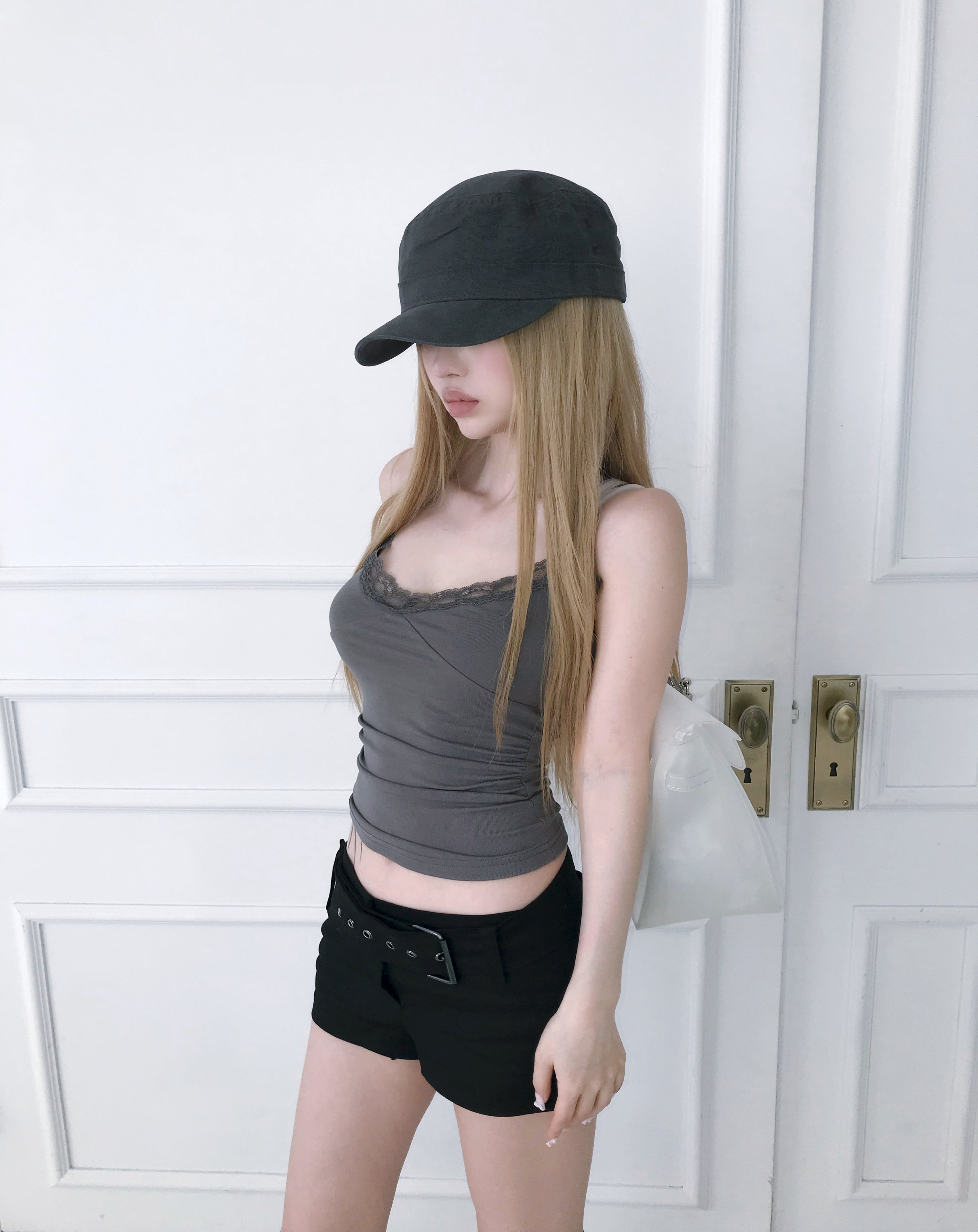 Low Rise Belted Micro Shorts