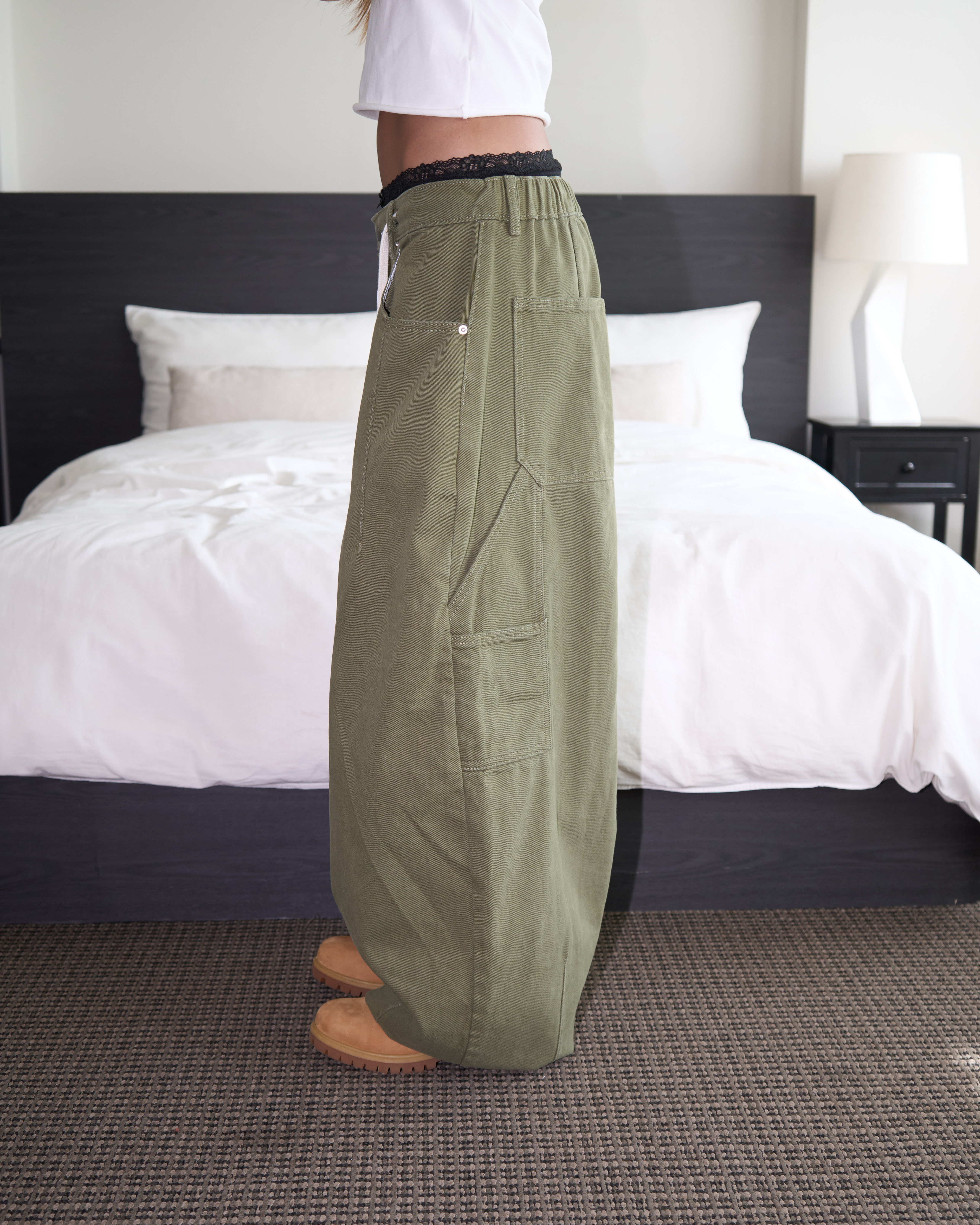 Sido Mega Wide Carpenter Cotton Pants(Unisex)