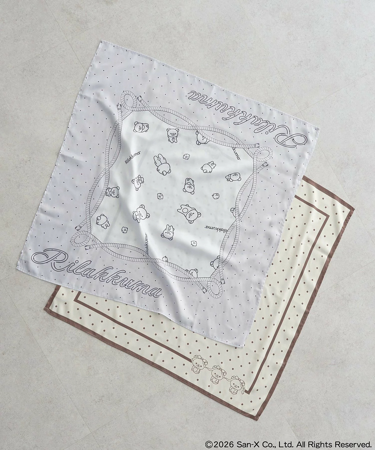 日本預訂📍日本鬆弛熊 × earth music&ecology系列 - 絲巾