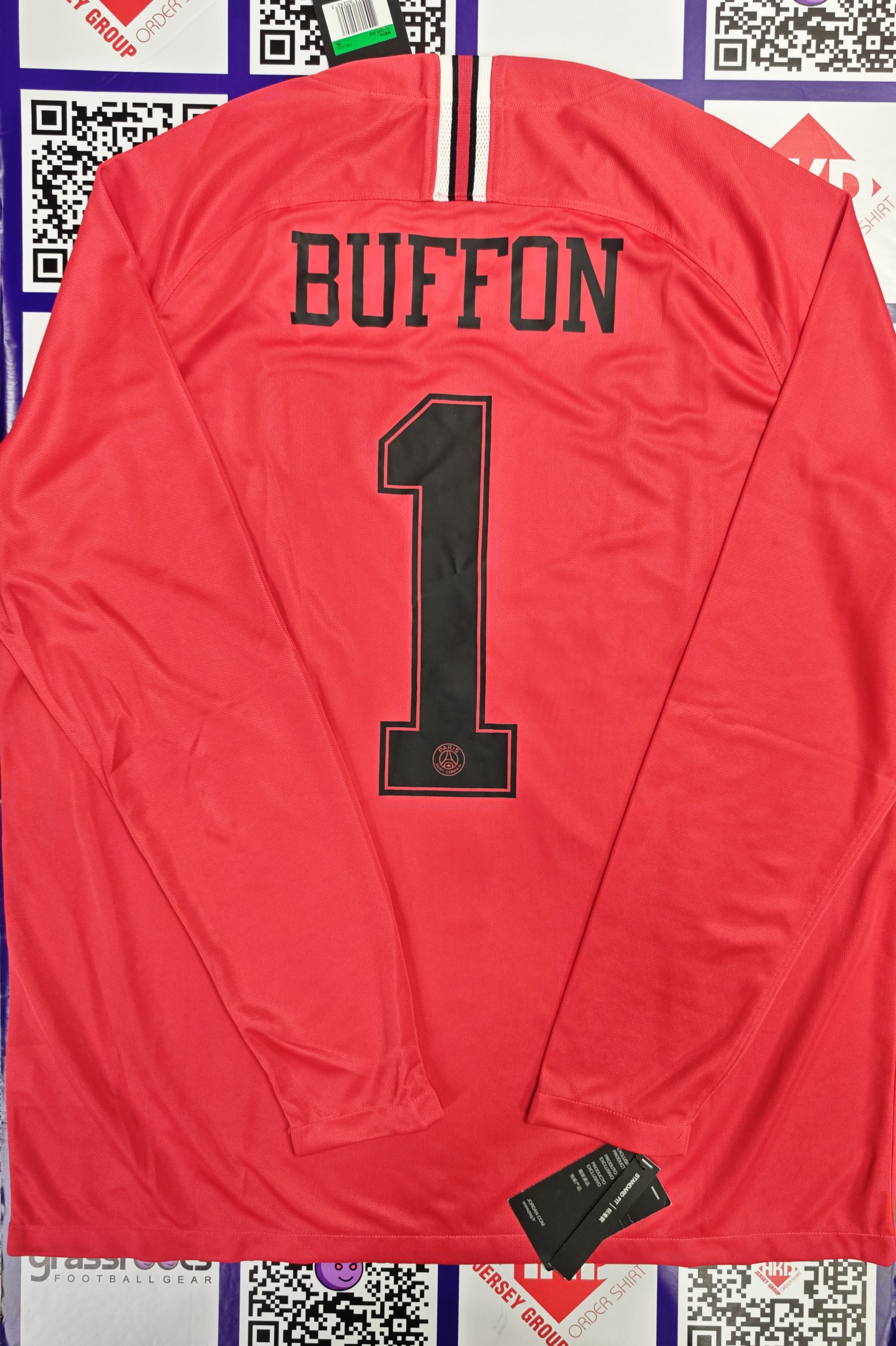 18/19 巴黎聖日門 龍門 連原裝BUFFON印字