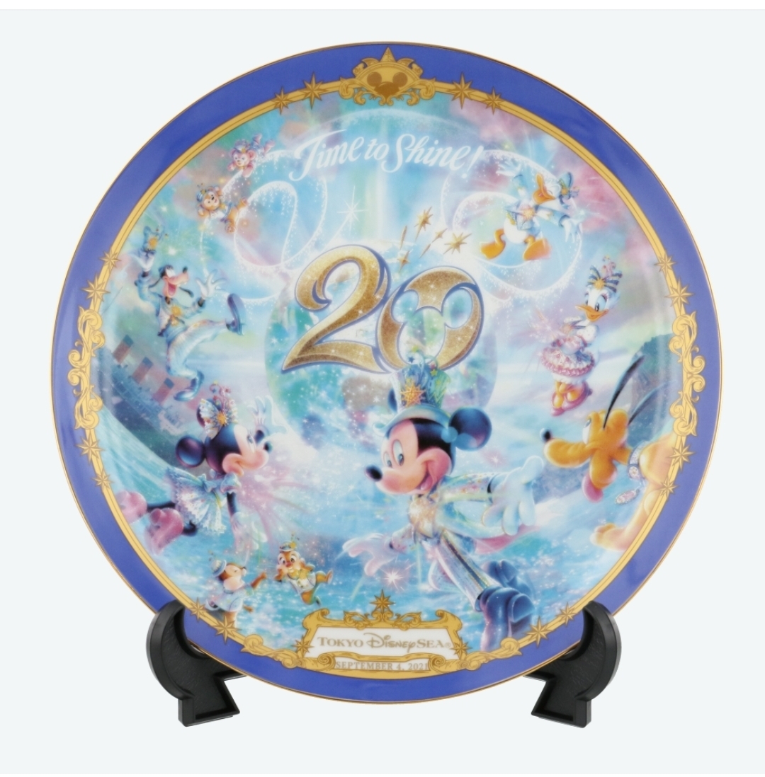 [現貨] [東京迪士尼海洋] 20周年 瓷碟 {TF210901A}