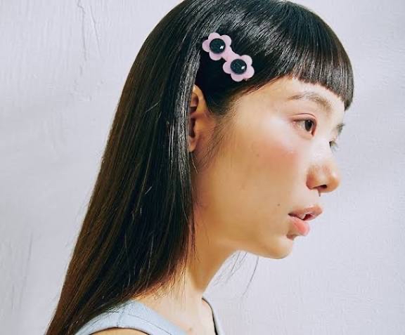花花太陽眼鏡 髮夾 鴨嘴夾