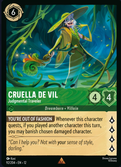 92/204 Cruella De Vil - Judgmental Traveler R