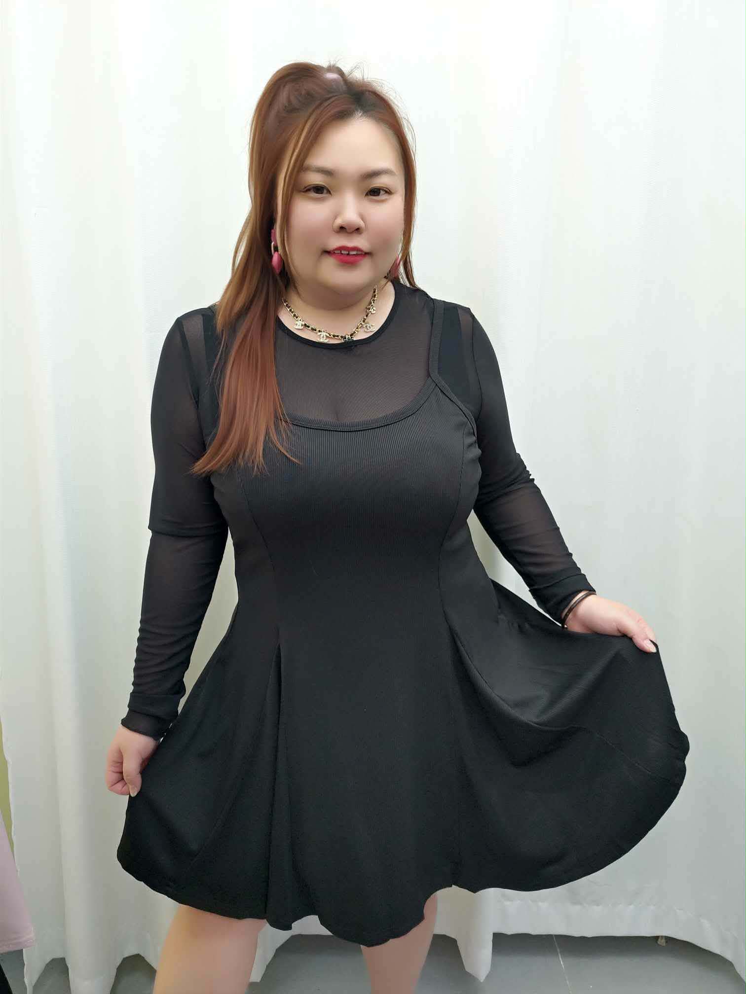 DDA09 TW#729A 小心机性感镂空连衣裙（⚠️不包括内搭⚠️）