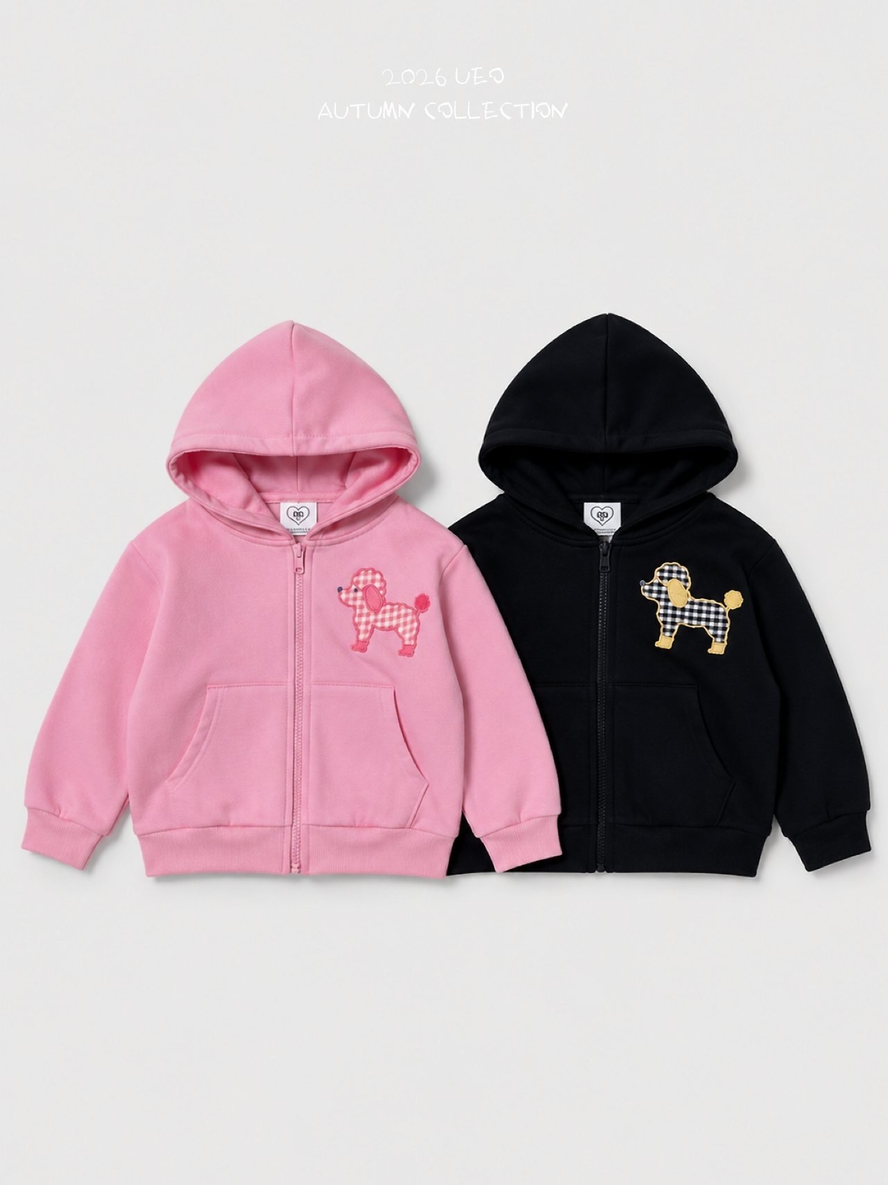 Girls | Poodle Zip-up Hoodie