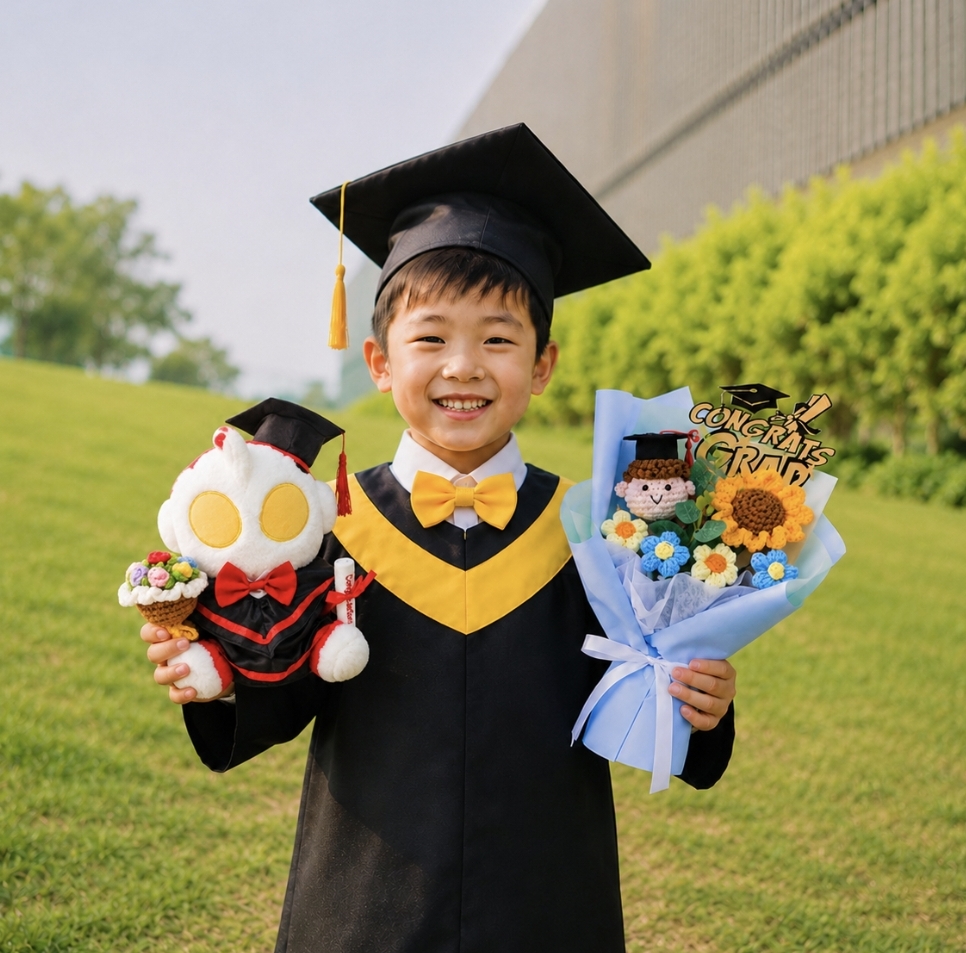 超人泰羅畢業公仔可加名 Ultraman Taro畢業禮物公仔 25cm 正版香港現貨 Gradbaby 