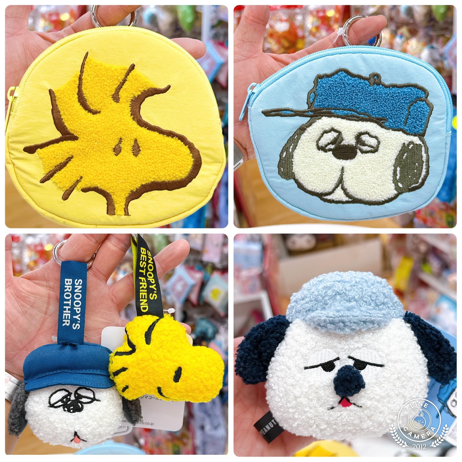 日本直送snoopy olaf Woodstock新款拉鏈袋 頭型掛飾