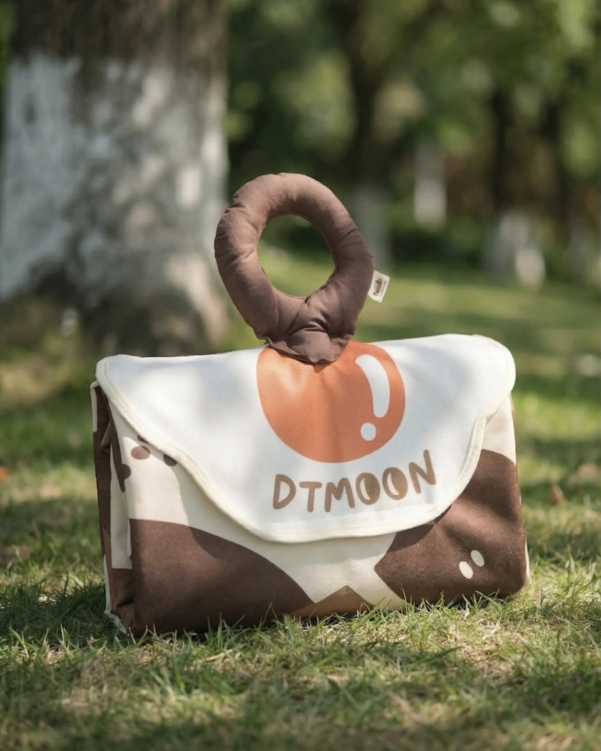 慵懶呼嚕貓手提野餐墊