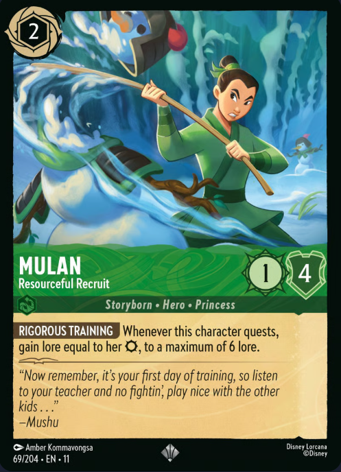 69/204 Mulan - Resourceful Recruit SR