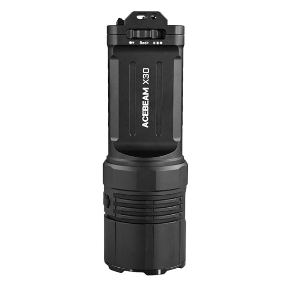 ACEBEAM X30 雙光源搜尋手電筒，三種模式