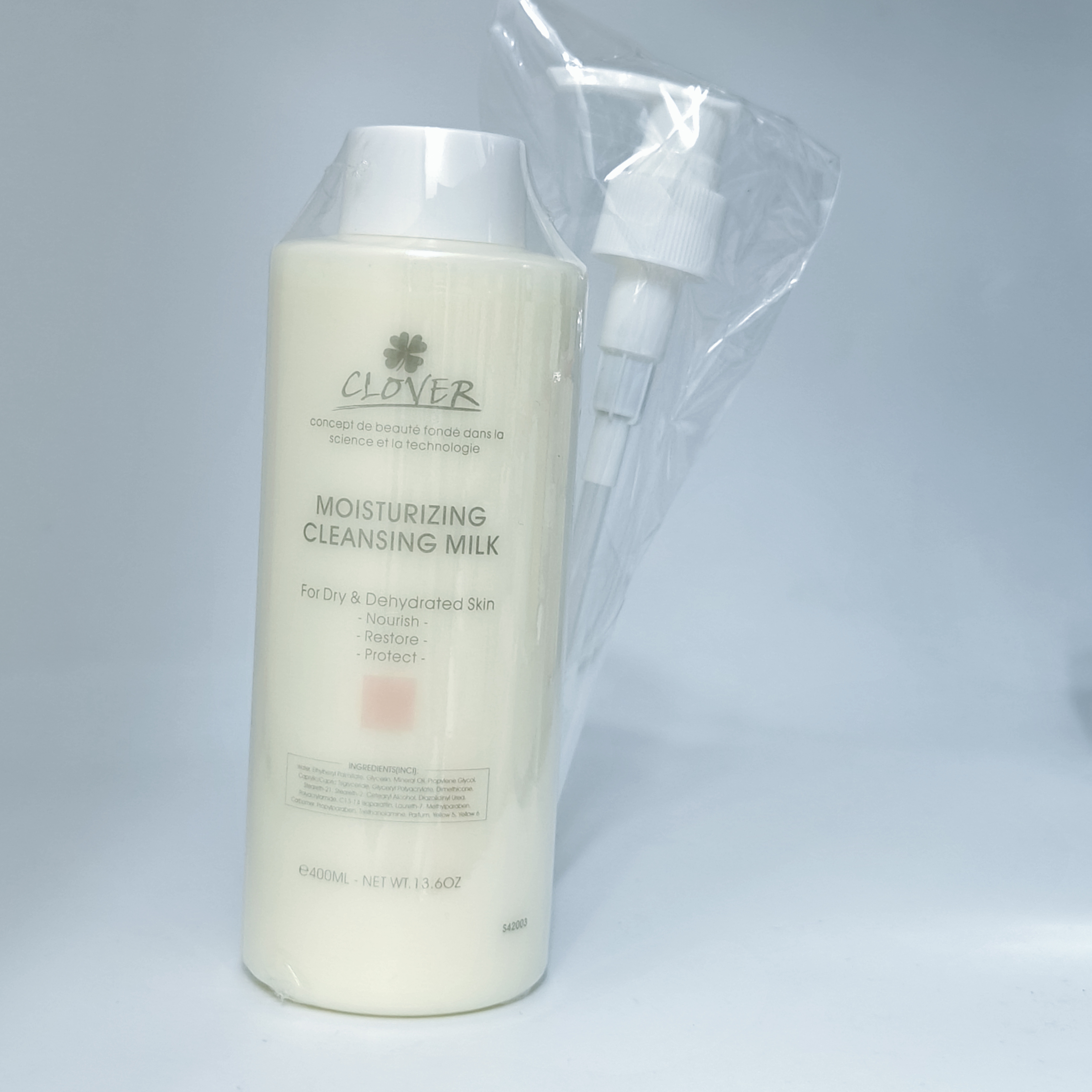 Clover CLOVER滋潤保濕潔面乳 MOISTURIZING CLEANSING MILK 400ml