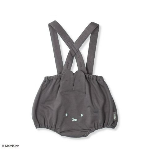 MIFFY BABY KID 小童 吊帶連身褲 深灰 70/80