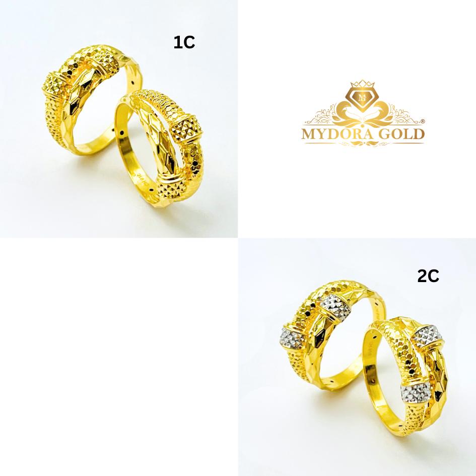 MYDORA Cincin Diamond Duo Glam (5G) l EMAS 916/22K