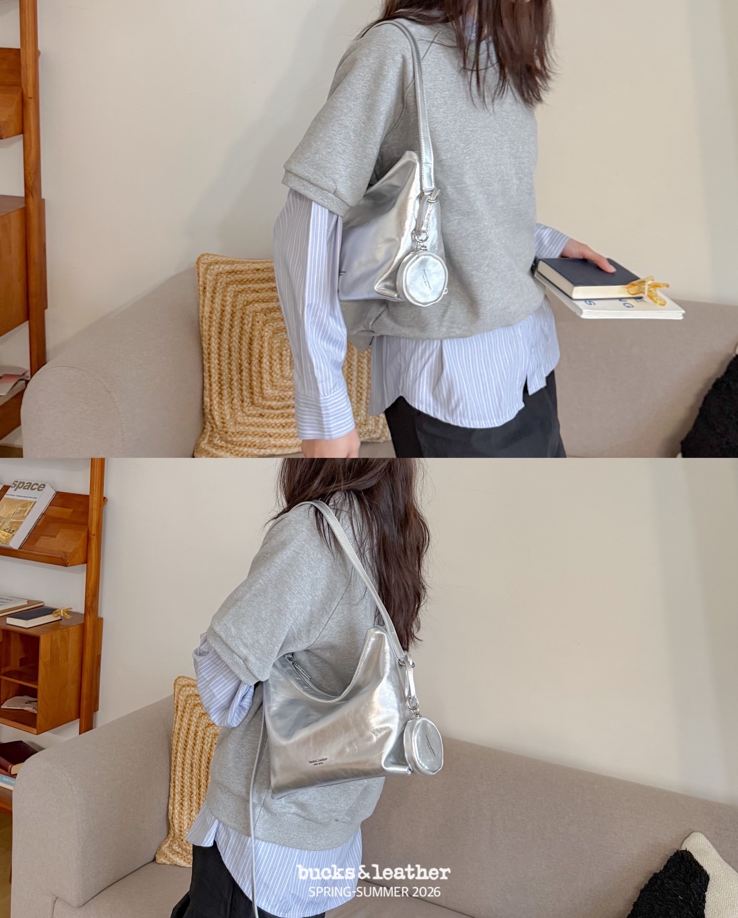 預購_牛皮亮面 Low Bag (S) By Bucks & leather