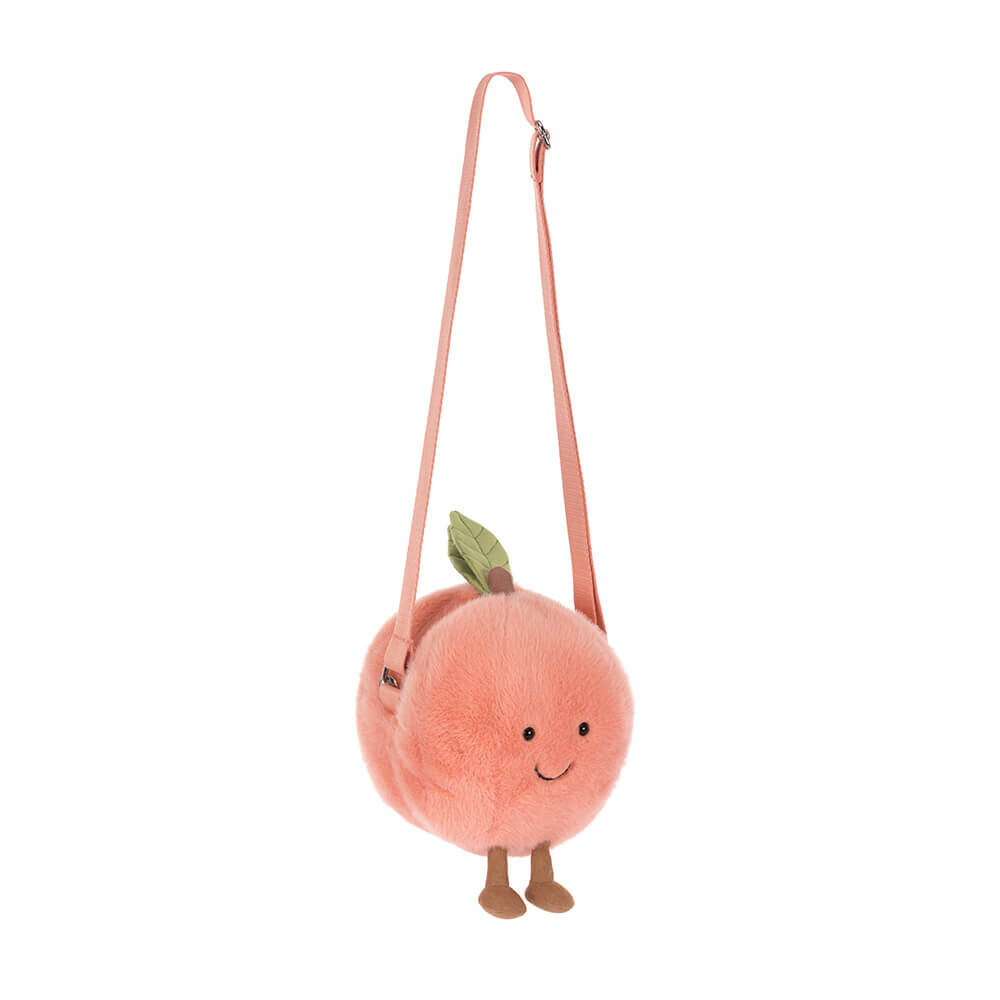 JELLYCAT Amuseables Peach Shoulder Bag 趣味雙葉桃斜咩袋
