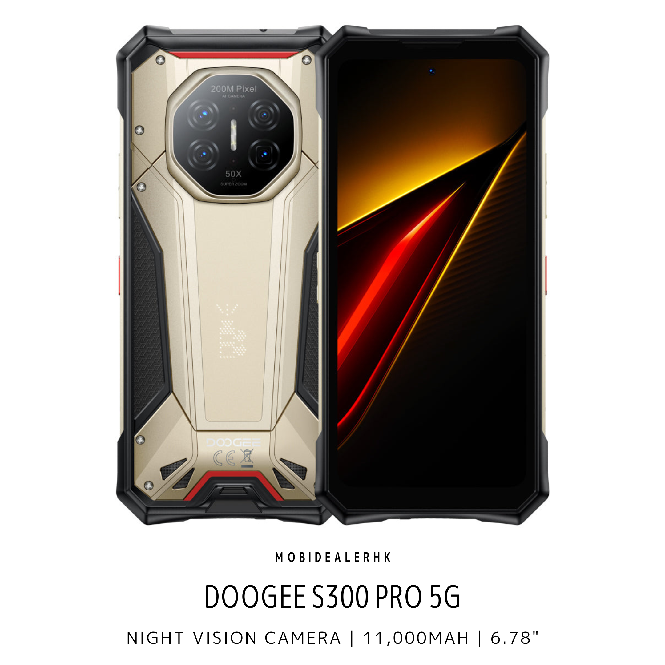 Doogee S300 Pro | 道格 S300 Pro | 5G | 三防手機 | 夜視鏡 | 11,000mAh | 6.78"