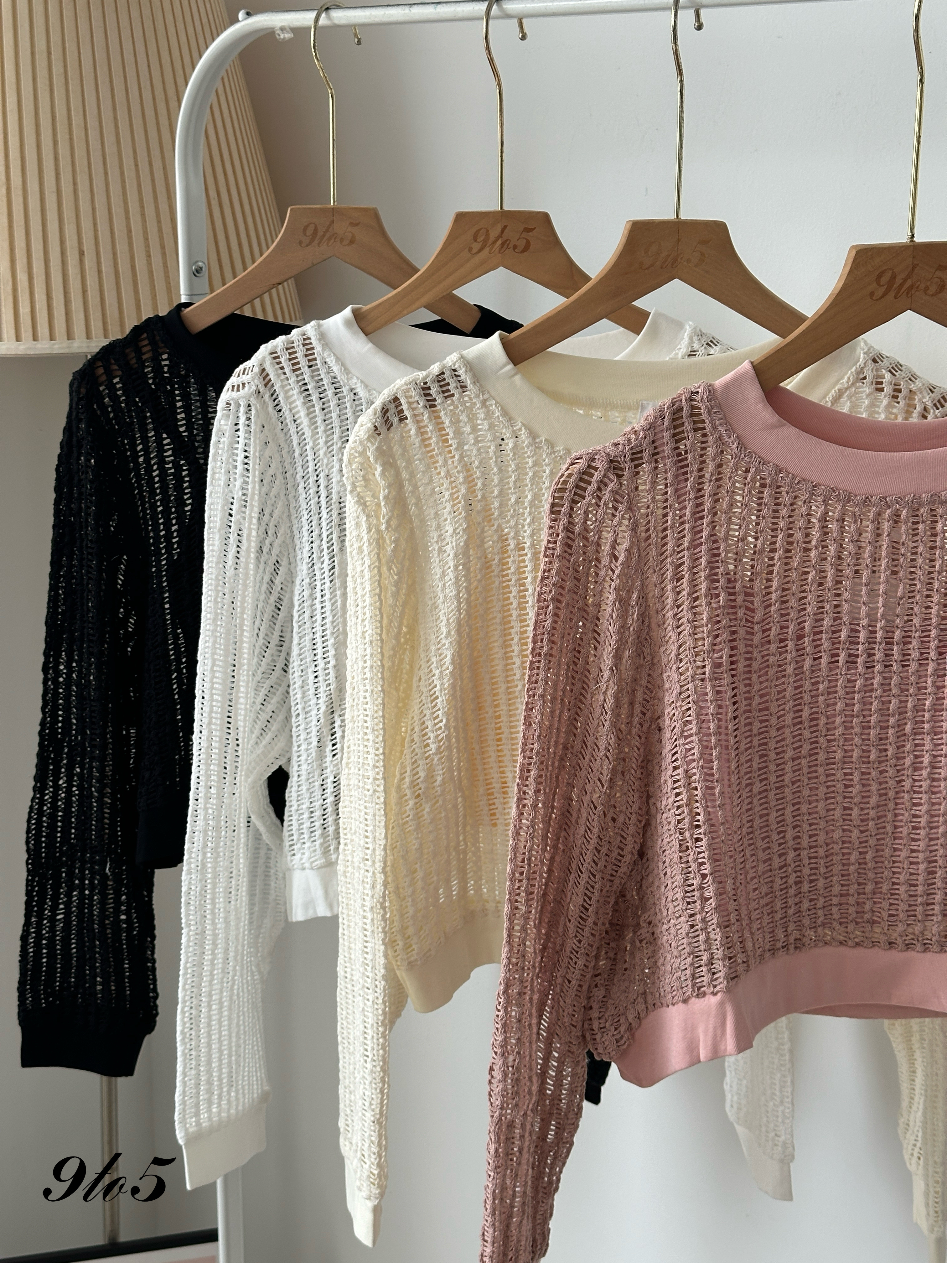 T4002 Open-knit Top - 4 Colors 