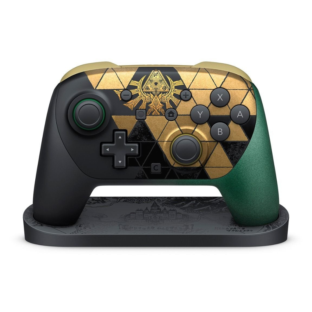 Nintendo Switch 2 Pro 控制器 薩爾達傳說 40週年紀念版（附展示台）｜限定收藏版・無線手掣・Hall Effect 搖桿・Zelda Collector Edition｜香港行貨