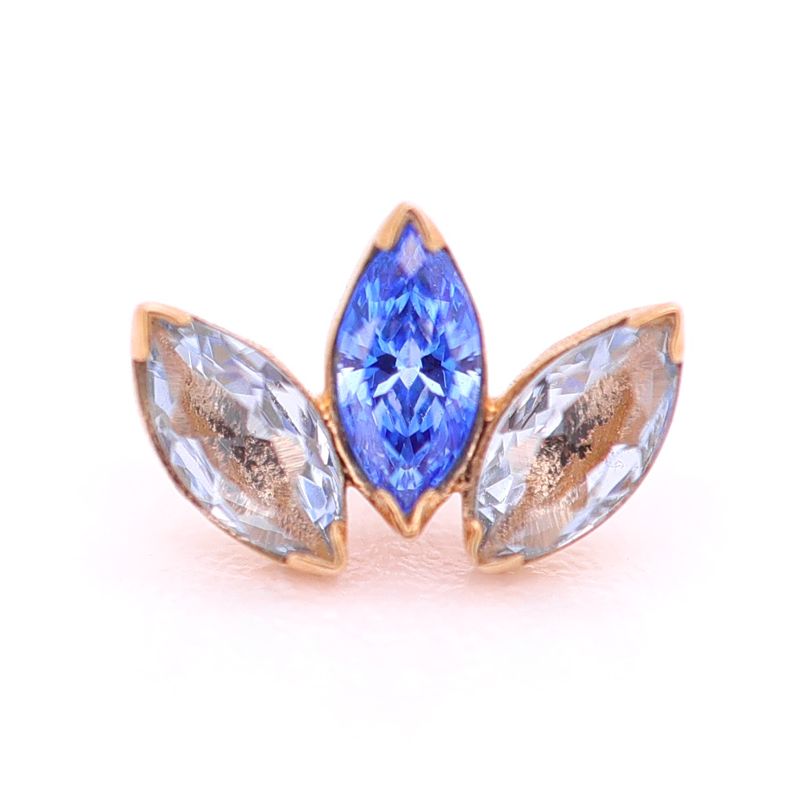 Marquise Fan With 3 Stones - standard