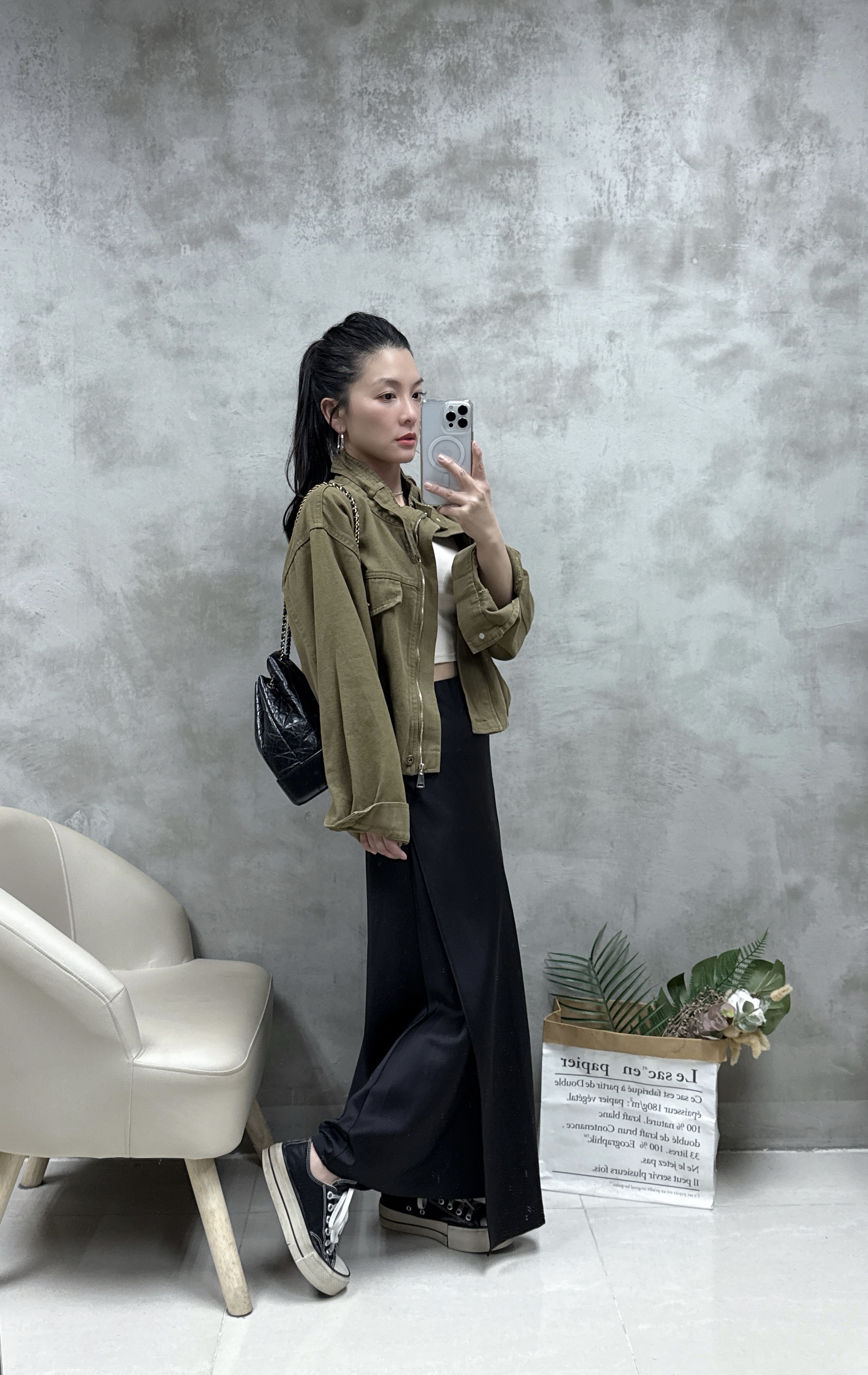 不規則雙層緞面半絨