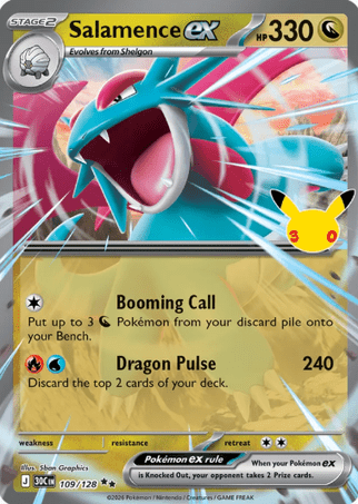 Pokemon TCG 30th Celebration - Salamence EX-109/128