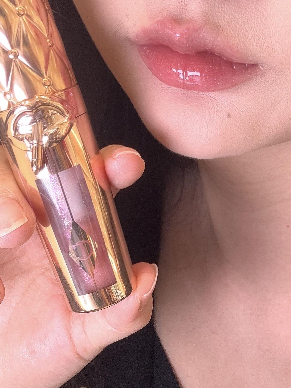 靚價❗️💖一秒豐唇 #Strawberry chocolate 透金粉 Charlotte Tilbury CT PILLOW TALK BIG LIP PLUMPGASM 夢幻豐感唇蜜 