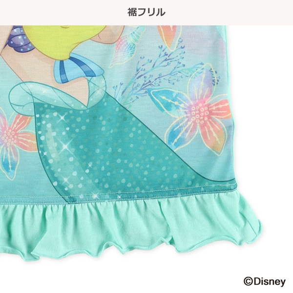 🇯🇵預訂 日本直送🇯🇵清爽材質美人魚印花荷葉邊短袖家居服上下套裝