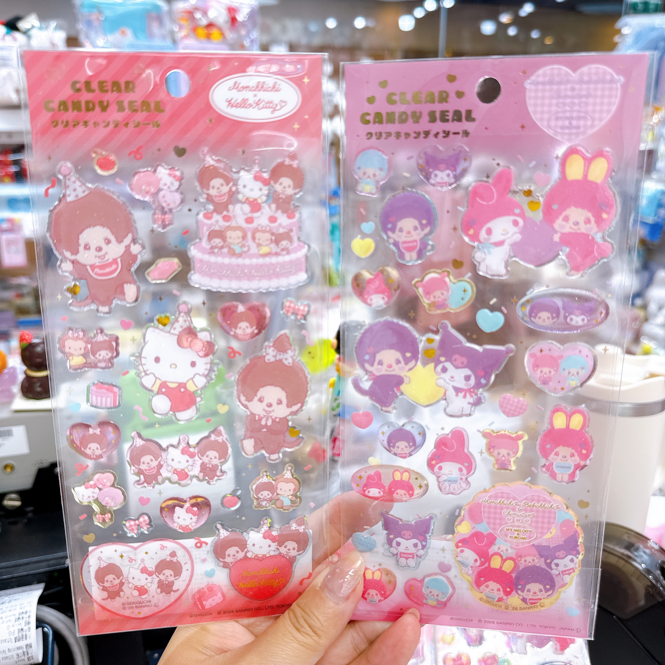 日本直送Sanrio x monchhichi Jackie貼紙