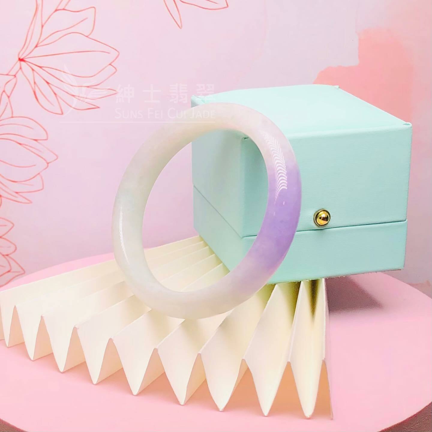 冰藍紫福鐲 55.7mm