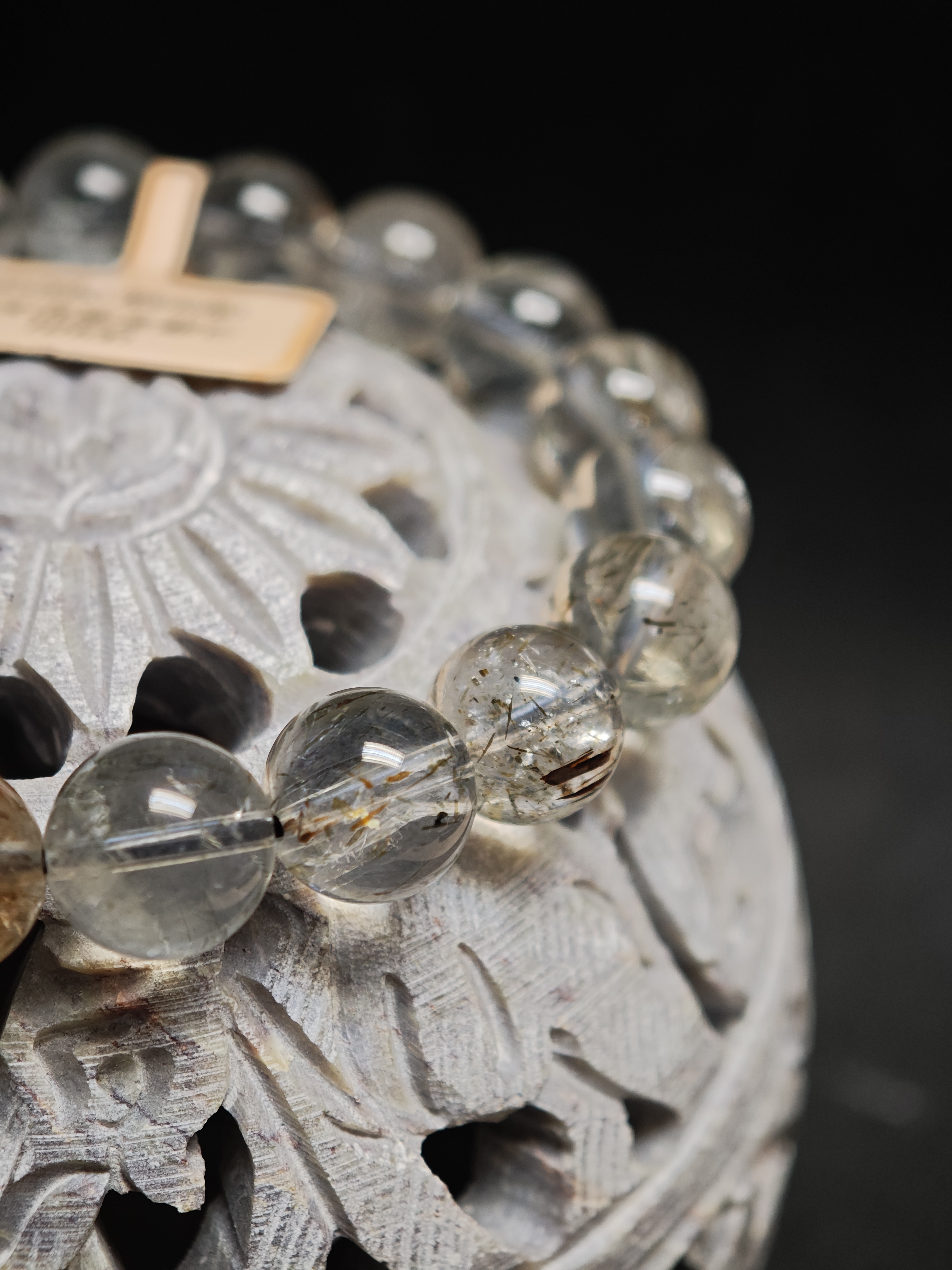 ✨水晶手鏈✨✨冰透黑金超七✨實物拍攝📷