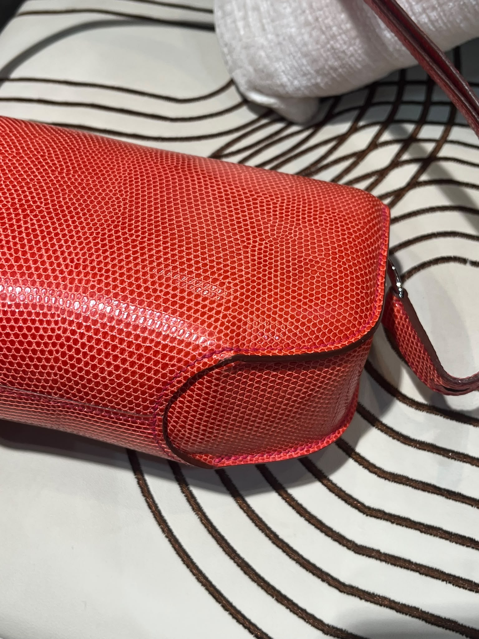Hermes Varanus Niloticus Lizard Cherche Midi 18 100%Authentic, 98%New ☑️Dust bag