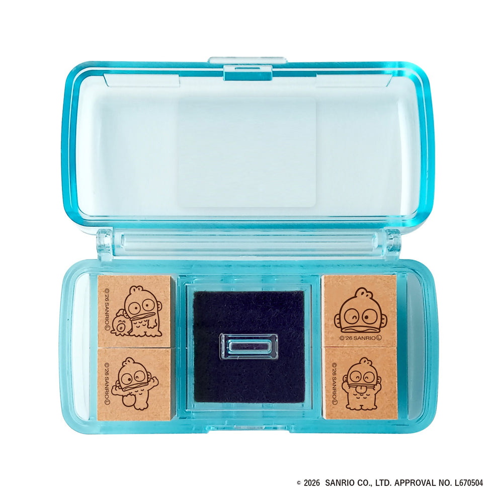 現貨｜Sanrio Hangyodon 水怪 日本製 迷你 印仔 套裝 (SGM-042) 
