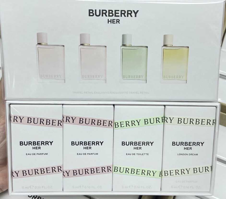 Burberry柏利花她香水四件套
